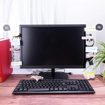 

Multifunctional Bookmark Notes Message Board Panda Post Memo 3D Wall Stickers Computer Display Screen Sticker