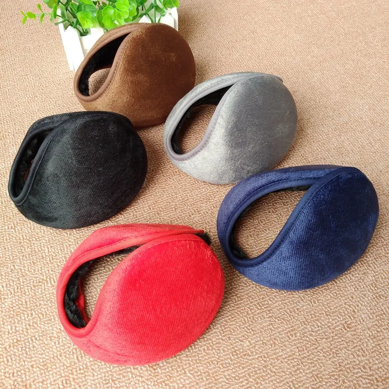 

New Unisex Solid Earmuffs For Women Men Ear Cover Protector Thicken Plush Soft Warm Earmuff Autumn Winter Warmer Gift Hot Sale