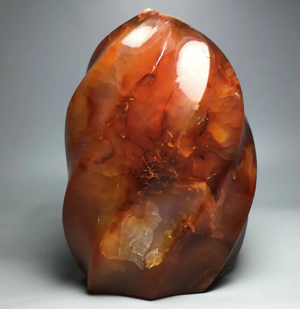 

670g Flame profile Agate! NATURAL CARNELIAN Flame profile QUARTZ CRYSTAL wireless routers