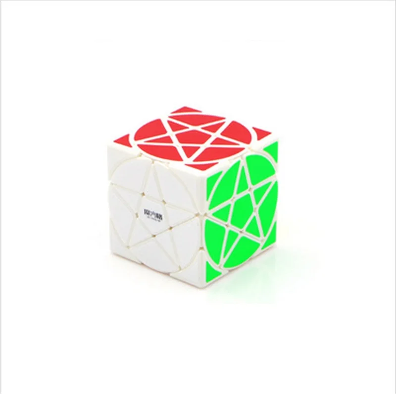 Qiyi mofangge Пентакль куб черный или Stickerless головоломка с быстрым кубом звезда твист кубики необычной формы игрушка - Цвет: White