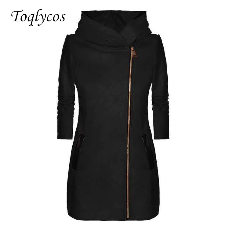 

Fashion side zipper and sweatshirt coat for women in spring and autumn 285