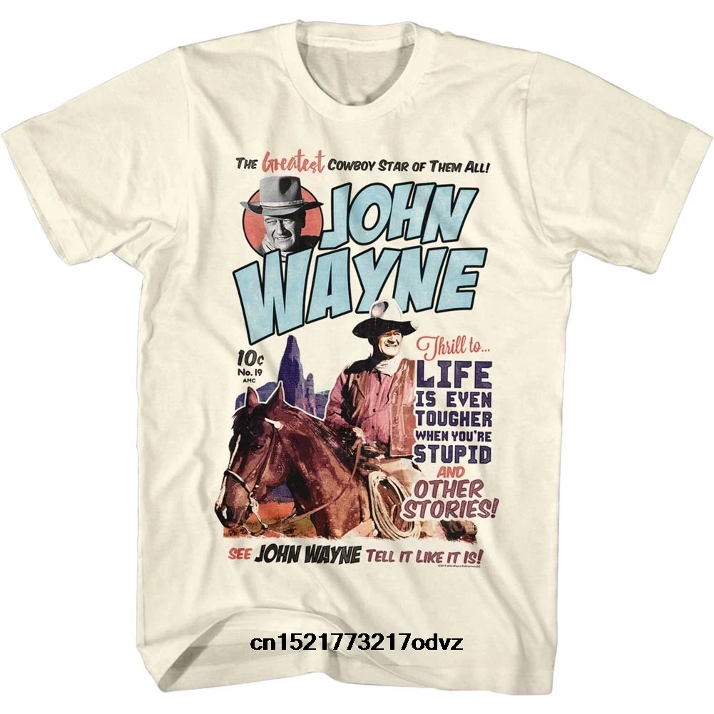

funny t shirt men novelty tshirt John Wayne The Greatest Cowboy T-Shirt