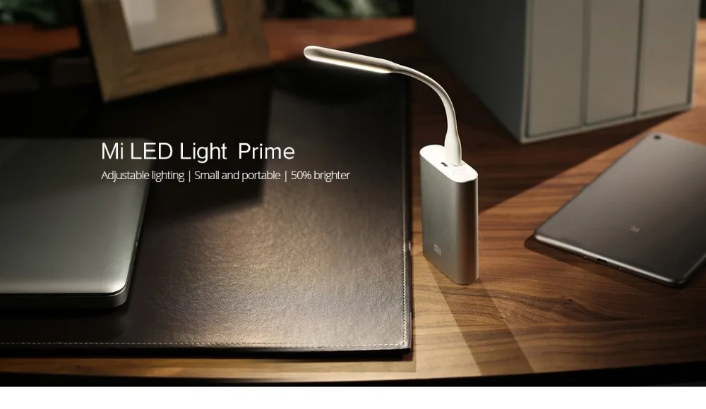 Original Xiaomi Mijia USB Light Flexible Detachable USB Fan Xiomi Portable LED Light 5V 1.2W with Switch Control Pocket Size (6)