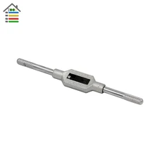 Регулируемый ручной гаечный ключ держатель M1-M8 резьба Метрическая ручка нарезающий инструмент Аксессуары для метчиков и штампов
