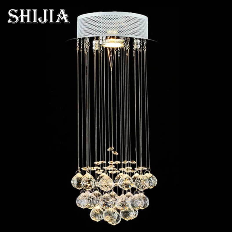 

Mini Small Crystal Chandelier Light Fixture Flush Mounted Crystal Lamp Lustre Stairs Porch Aisle Hallway Corridor Light