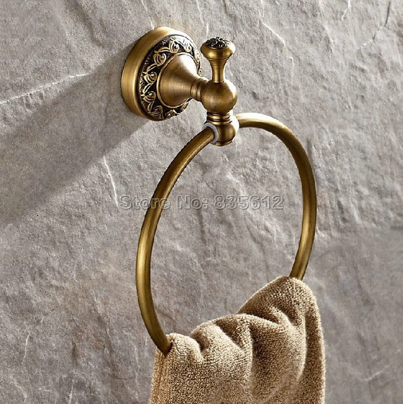 AntiqueBrassWallMountedBathroomTowelRingsHolderWba489.jpg