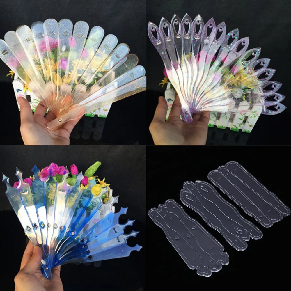 

JAVRICK Silicone Mold DIY Crafts Fan Rib Shaped Mold Mirror Jewelry Making Resin Decorative