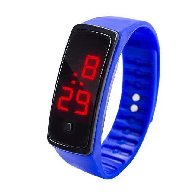 Simple Men Watch LED Digital Display Bracelet Watch Children's Students Silica G Simple Men Watch LED Digital Display Bracelet Watch Children's Students Silica G