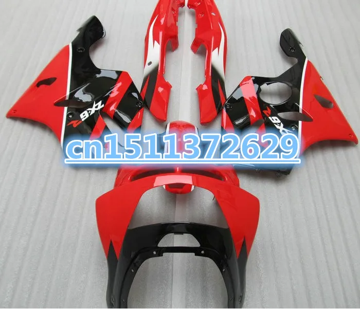 HW-для KAWASAKI NINJA ZX6R 94 95 красный черный 96 97 ZX-6R ZX 6R 1994 1995 1996 1997 полный комплект