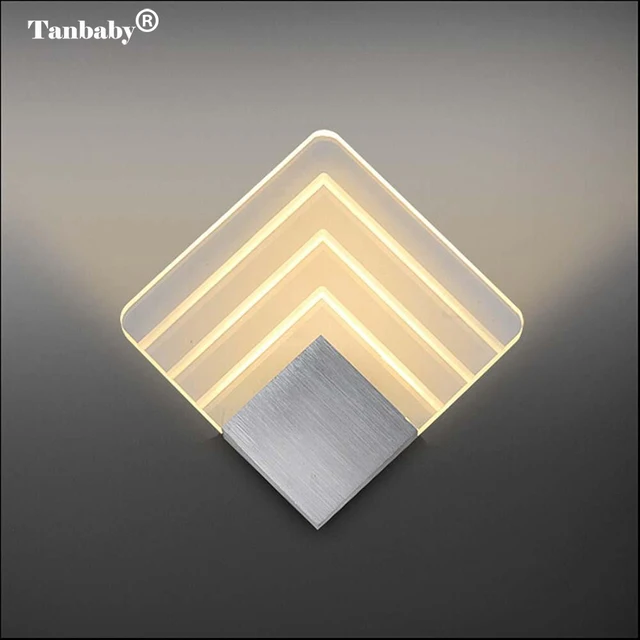 Tanbaby Modern Wall Light Acrylic Sconce Lamp 5w Warm White Tanbaby Modern Wall Light Acrylic Sconce Lamp 5w Warm White Mounted Decoration Lighting Fixture For