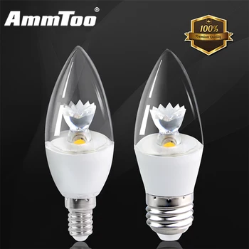

1pcs E27 E14 E12 Led Candle Light Energy Saving Lamp Bulb 100-240V 5W COB Velas Led Home Decoration 110V 220V Led Lamp