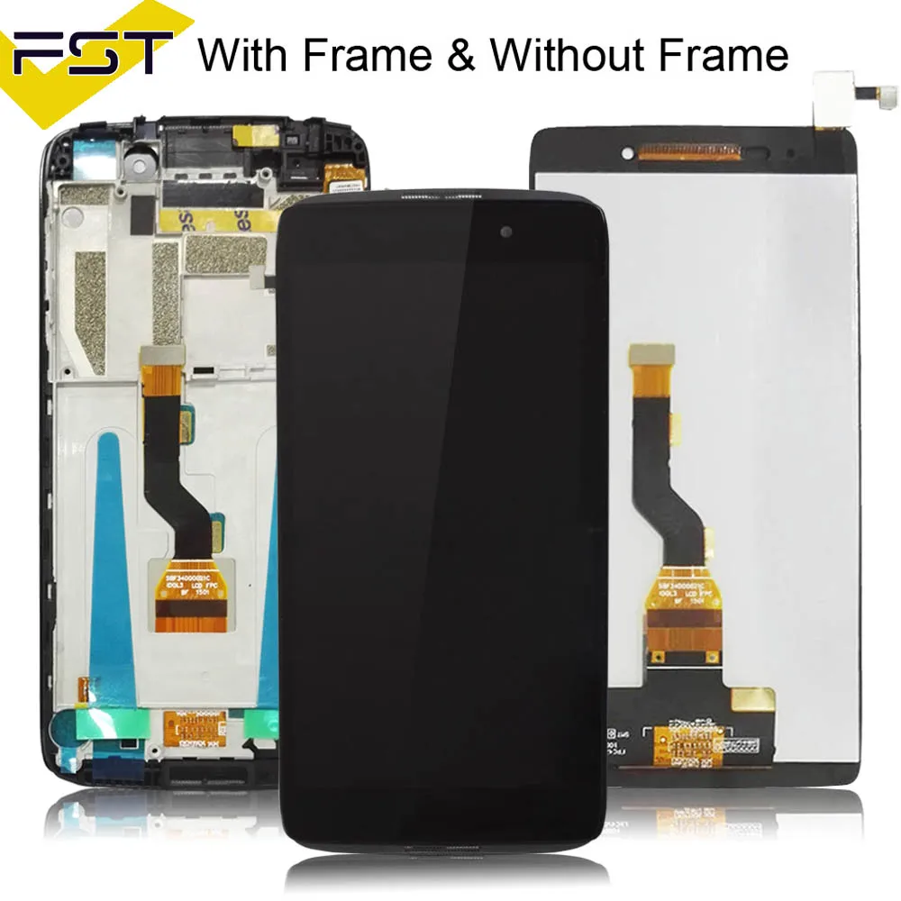 

4.7''For Alcatel One Touch Idol 3 OT6039 6039 6039A 6039K 6039Y LCD Display Touch Screen Digitizer Assembly With Frame