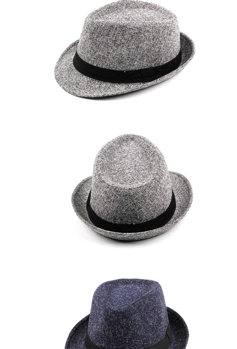 HT1750 Новинка Осень Зима Fedoras мужские и женские повседневные шляпы Trilby Bowler унисекс черный ремешок джазовые шляпы широкий джазования с полями шляпа Fedora