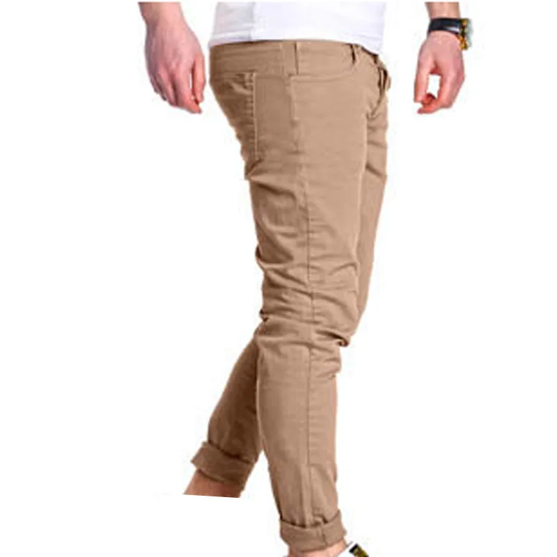 

Top quality 2019 Fashion Casual Slim Fit Solid City business gentleman Cotton sweatpants pantalon homme erkek pantolon
