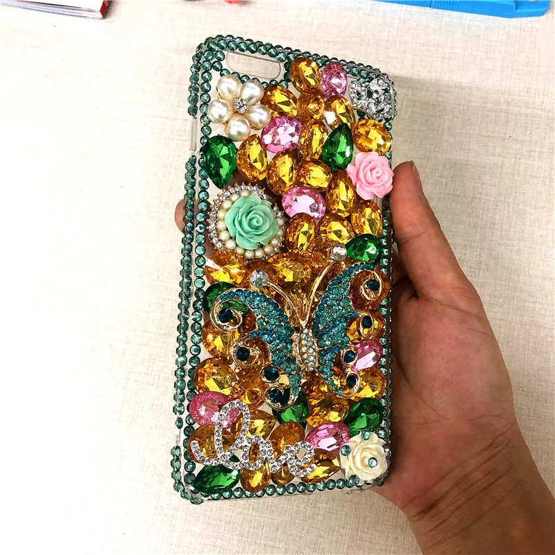 Чехол XINGDUO Bling для iphone 7 plus блестящий чехол с бабочками цветами и стразами X XR XS MAX 6 8