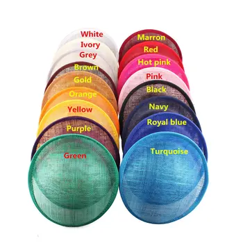 

8"/20cm orange sinamay fascinator base linen material hair accessories DIY hair accessories 12pieces/lot MYQH018O