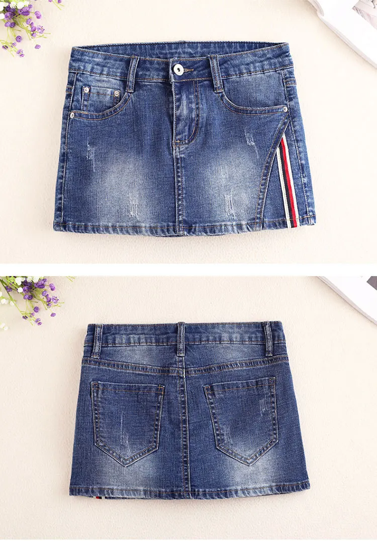 Летние джинсовые рваные Шорты дна джинсы Для женщин тонкий Джинсовые шорты юбка Горячие пикантные женские Шорты