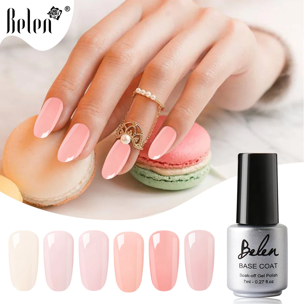 

Belen 7ml Two-Step Color Base Coat Nail Art Gel Polish Two Using Ways UV DIY Soak Off Long Lasting Gel Varnish Lacquer Base Coat