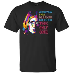 Вдохновленный Футболка Джон Леннон, я Мечтатель но я не только Мужская одежда футболка с принтом героев мультфильма Для мужчин унисекс