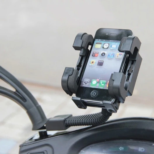 Rearview Mirror Motorcycle Phone Holder With Stand Support for iPhone67