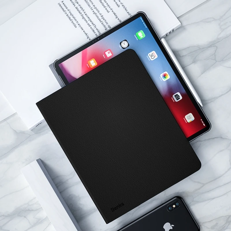 

Benks for iPad Pro 12.9 inch(2018) Horizontal Flip Leather Case for iPad Pro 11 inch(2018) with Holder & Sleep /Wake-up Function