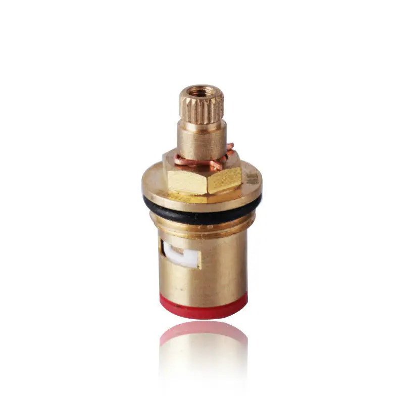 Латунь замена Керамика диск, нажмите клапаны картриджи внутренности горячей и холодной воды Ванная комната кран аксессуар