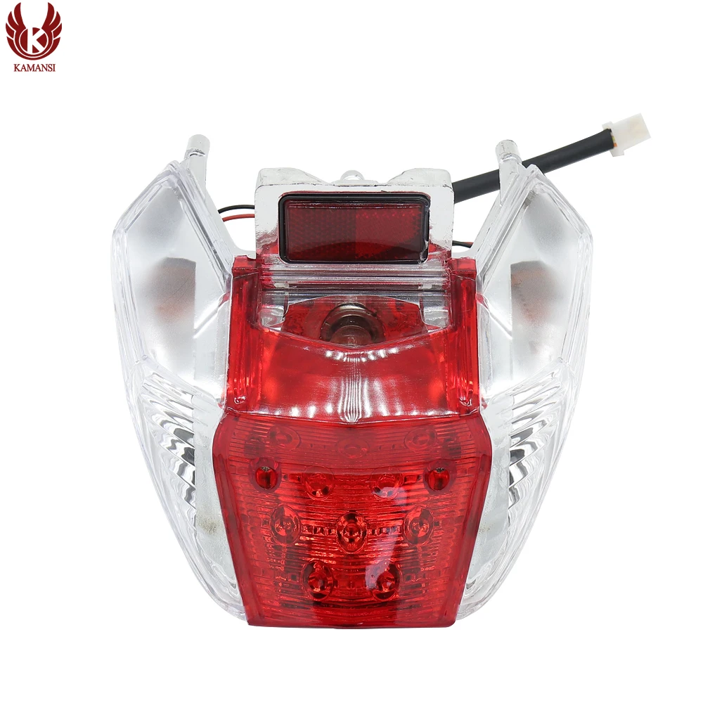

KAMANSI WAVE 125I 12V35W motorcycle universal taillight rear light red and white shade