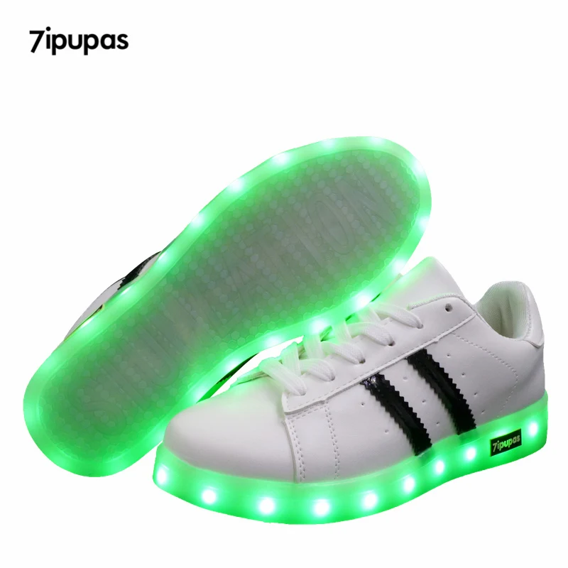 7ipupas Led luminous sneakers For Boy girls Fashion Light Up Casual kids 11 Colors Outdoor simulation sole Glowing children Shoe