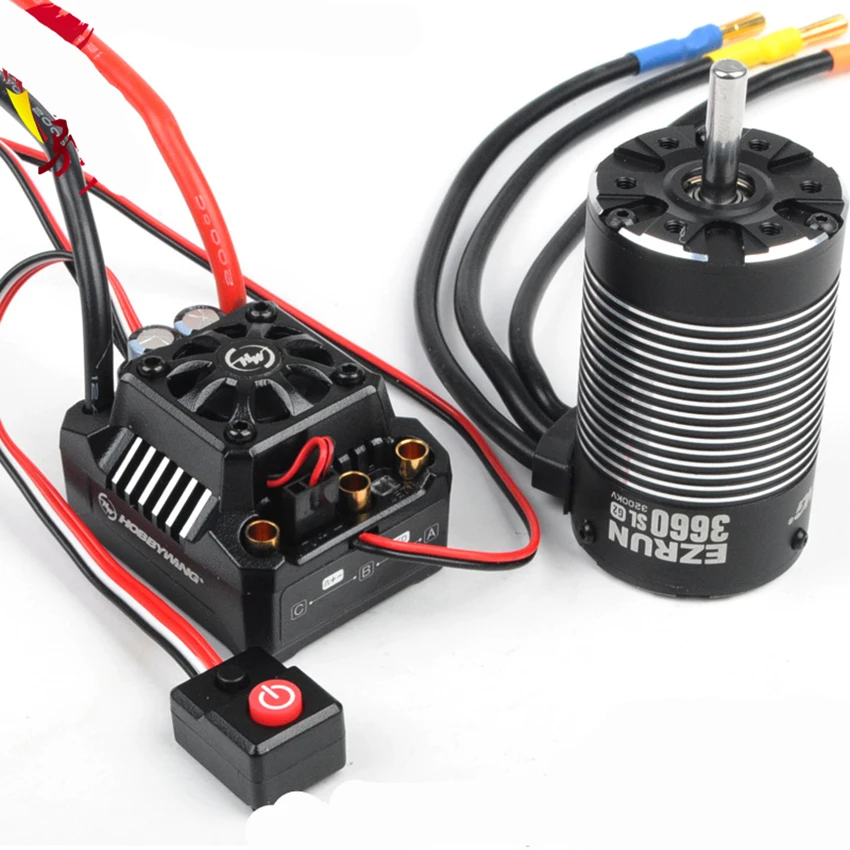 

Original Hobbywing EZRUN MAX10 SCT 120A Brushless ESC + 3660 G2 3200KV/ 4000KV/4600KV Sensorless Motor Set for 1/10 RC Car
