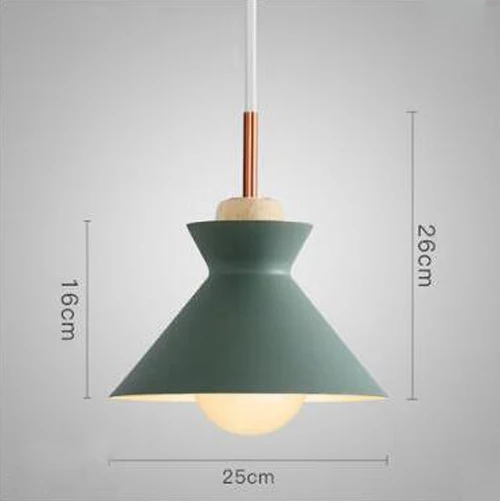 Скандинавский Макарон подвесные светильники деревянный модный минималистичный дизайн светодиодный светильник для столовой - Цвет корпуса: Model K