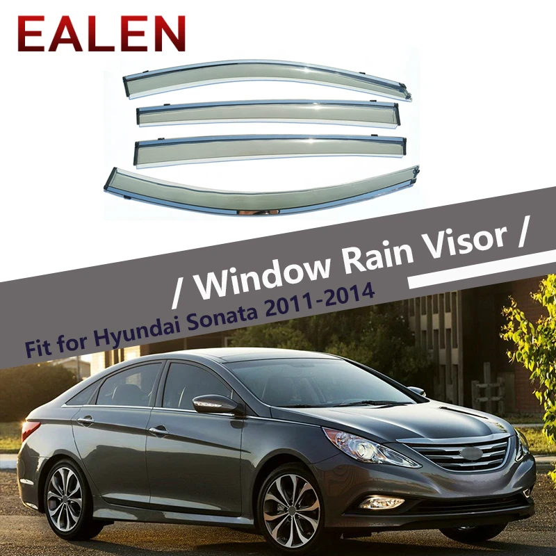 Защитные щитки EALEN для Hyundai Sonata 2011 2012 2013 2014 4 шт./1 комплект дымовое окно дождевой