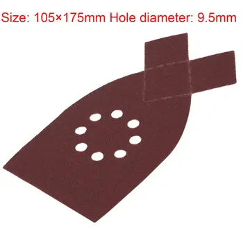 

Retail 50pcs 175mm Sander Sanding Sheets Grit Sandpaper Disk For BLACK DECKER KA220G KA230 40,60,80,100,120 Grit each 10 Pieces