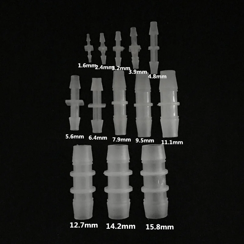 5 шт 1,6 мм-15,8 мм пластиковые Прямые соединители садовый поливочный шланг фитинги
