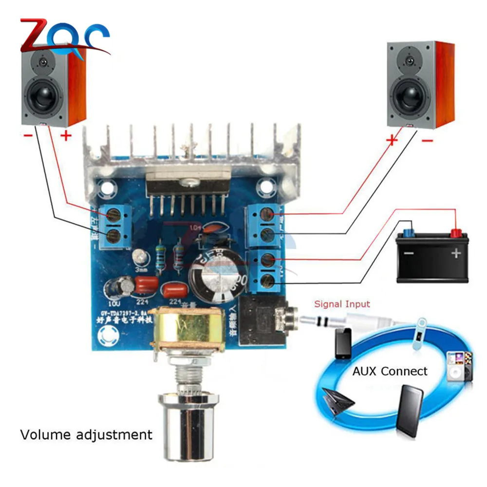 TDA7297 Версия B 2X15 Вт Amplificatore стерео цифровой аудио усилитель Amplificador модуль Плата двухканальный Ampli электро 9-15 в