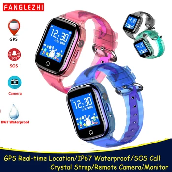 

2019 Smart Watch Kids waterproof GPS Smartwatch Clock With SIM Card Location Phone Watches SOS Call Tracker Students Wristwatch