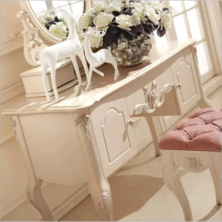 European Mirror Table Modern Bedroom Dresser French Furniture