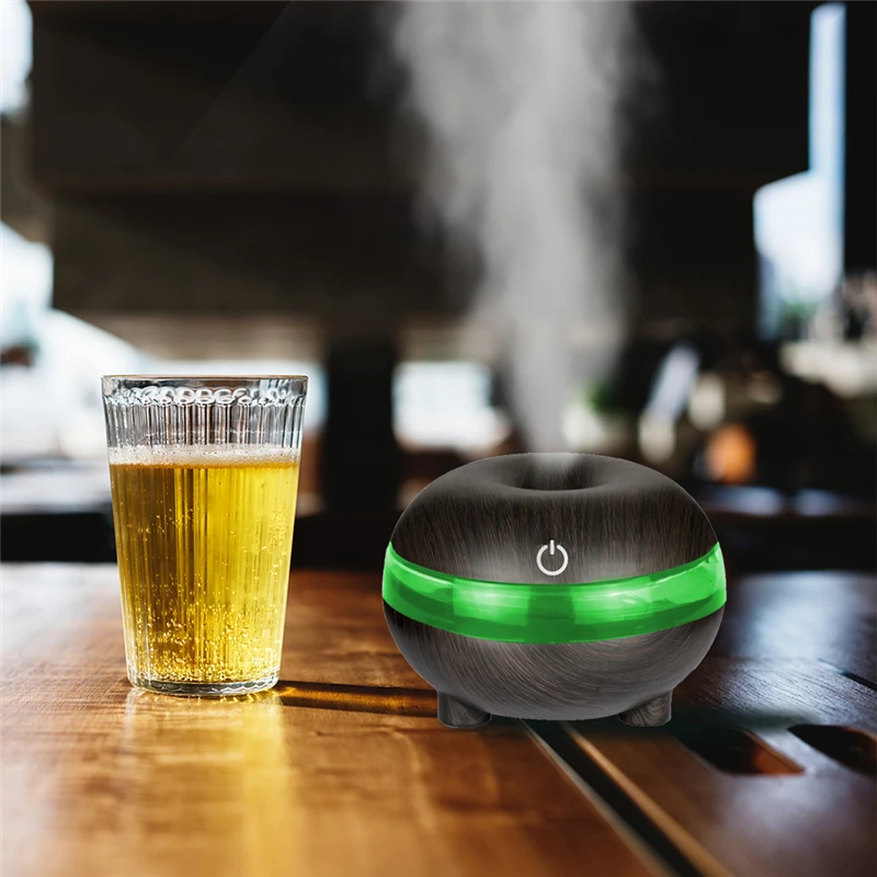

KEOKEO Air Humidifier Aroma Essential Oil Diffuser 300ML USB Ultrasonic Air Humidifier Portable Aroma Purifier LED For Home