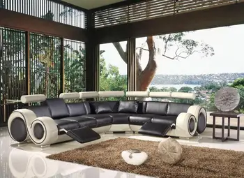 

Living room sofa furniture modern recliner sectional leather sofa