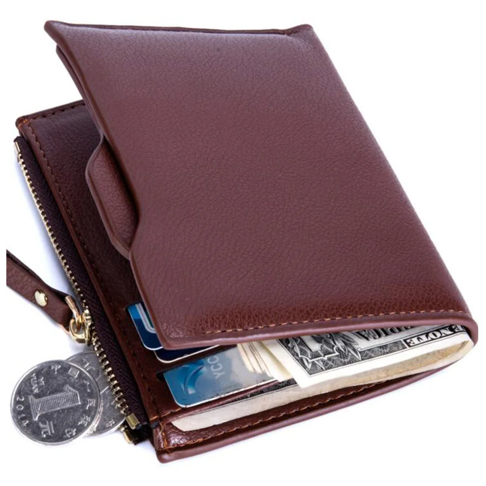 

2019 New RFID Wallet men leather men wallets purse short male clutch leather wallet mens money bag quality guarantee