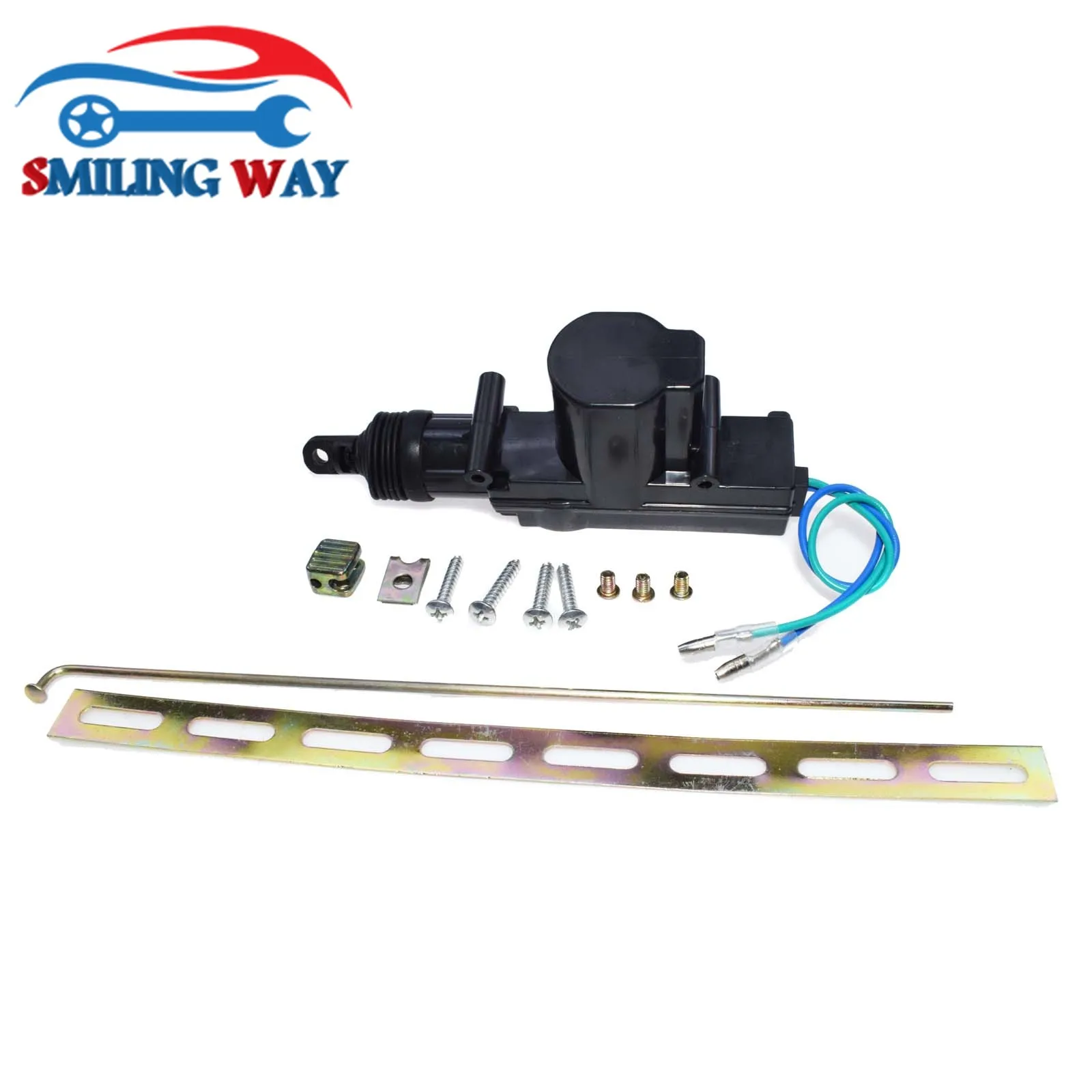 

SMILIMNG WAY# Universal 2 Wires 12V Power Door Lock Unlock Actuators Motor Kit Keyless Entry Alarm 360 degrees Security Systems