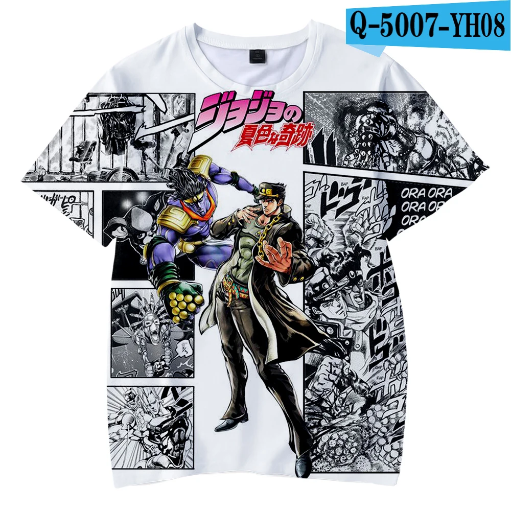 

Hiarajuku Cute JOJO Kids t shirt Boys/Girls Summer Fashion Soft Classic Children Anime t Shirt Kawaii JOJO children T-shirts