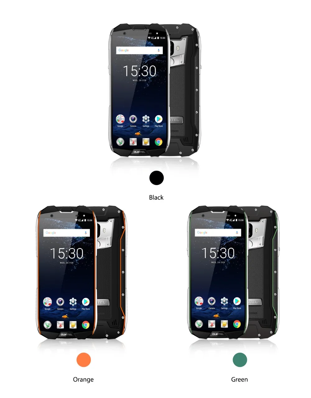 Oukitel WP5000 Водонепроницаемый IP68 5,7 ''18: 9 Android 7,1 смартфон MTK6763 Восьмиядерный 6 ГБ, 64 ГБ и 5200 mAh 9 V 2A быстро Зарядное устройство 4G телефон