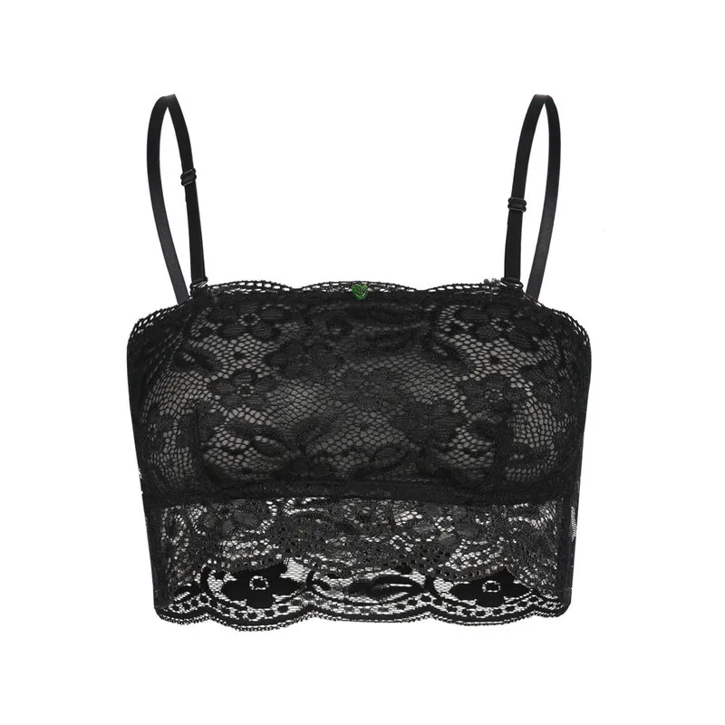 Women Lace Bra Wire Free Sexy Unlined Push Up Bralettes Floral Full Cup