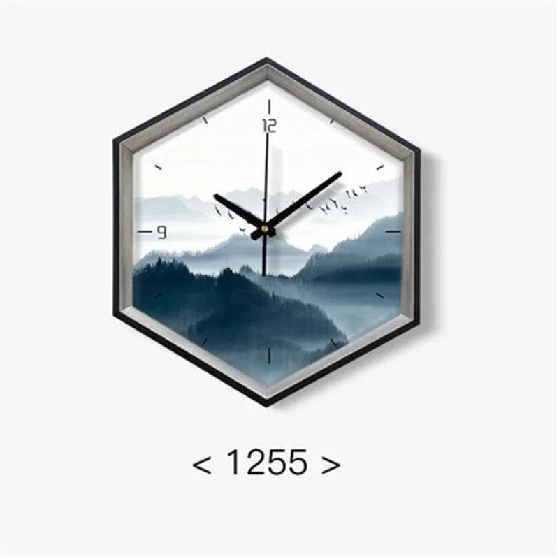 Большие настенные часы современный дизайн деревянные настенные часы бесшумные цифровые часы для дома кухня Marij Uana Скандинавский дизайн антикварная гостиная - Цвет: Type 10