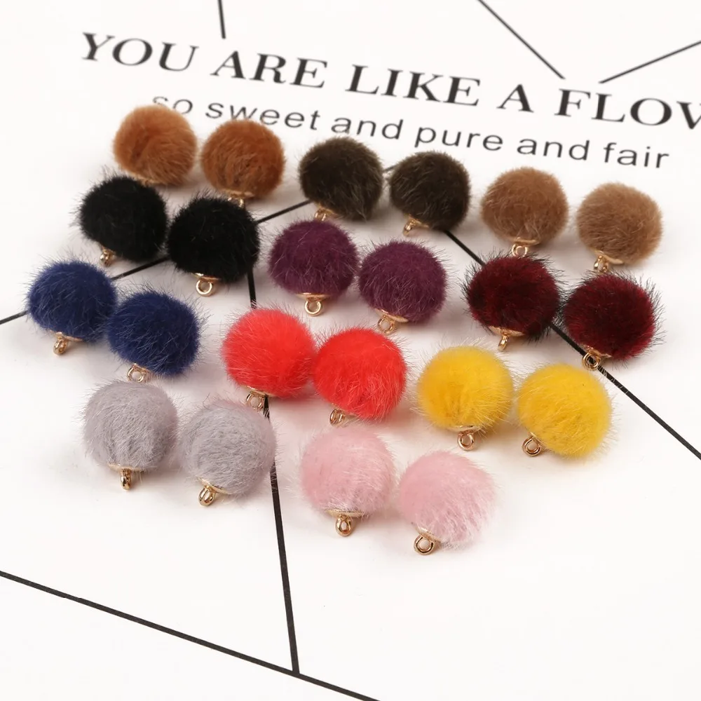 Мода 10 шт./пакет разные цвета в произвольном порядке кулон изготовление Hairball DIY Fingdings Швейные аксессуары для рукоделия Мода ручной работы