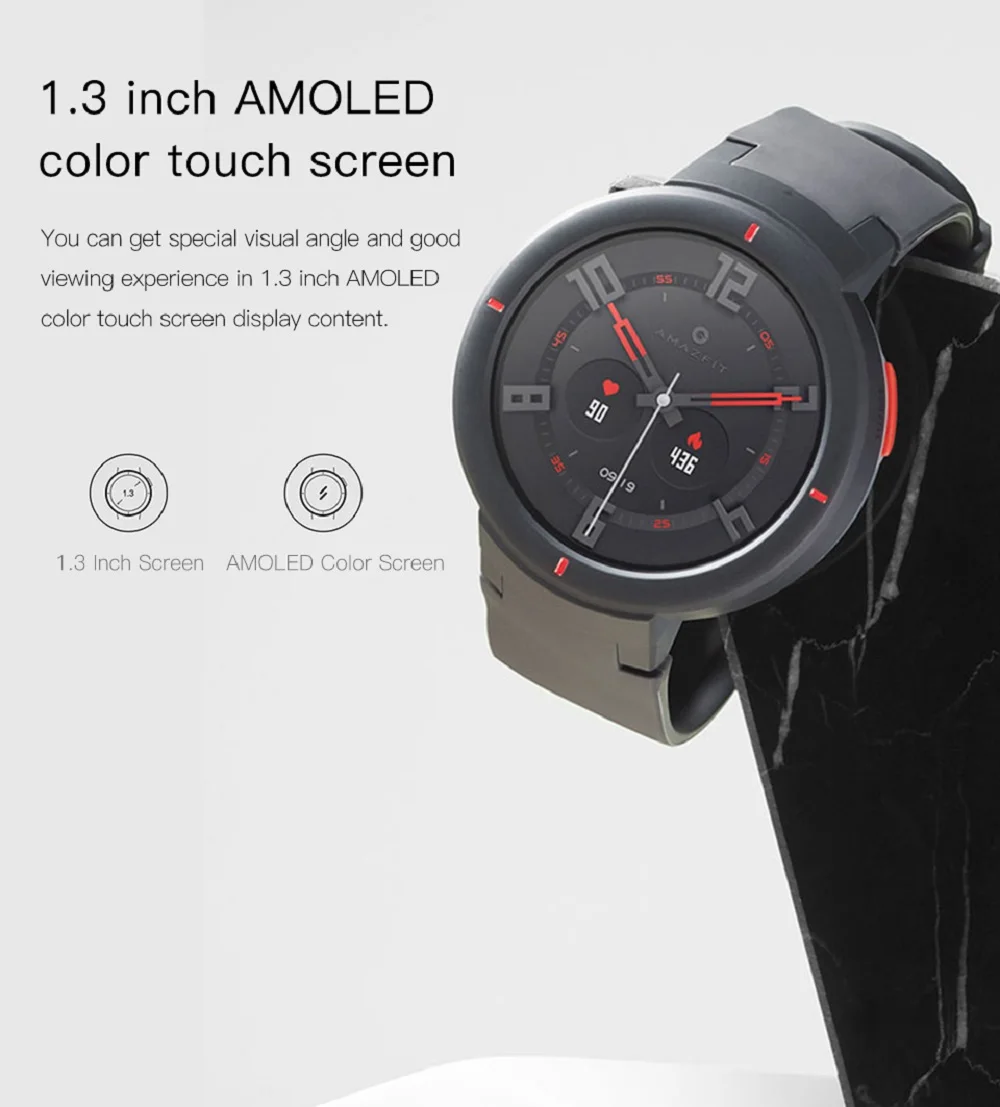 Оригинальные Смарт-часы Amazfit AMAZFIT Verge 3 gps IP68 AMOLED экран ответ на звонки умные часы мультиспортивные для MI8-глобальная версия