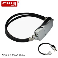 USB3.0 Flash Drives Metal Bracelet PenDrives USB Memory Stick Flash Disk 8GB 16GB 32/64GB For PC Tablet Promotion Gift Pen Drive