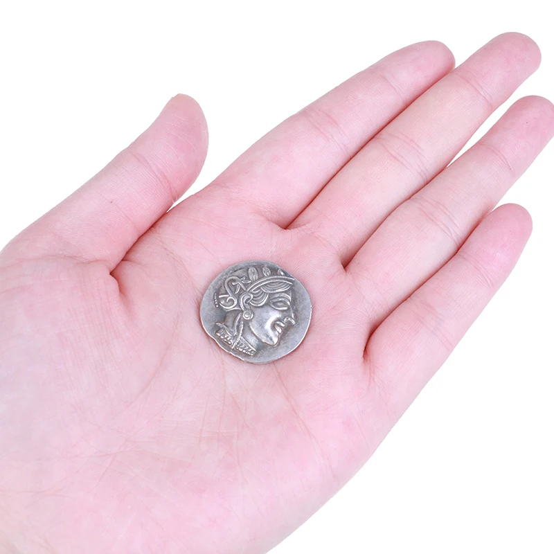 Древние Афины греческий Серебряный драхм-атена греческая Сова драхма копия монет