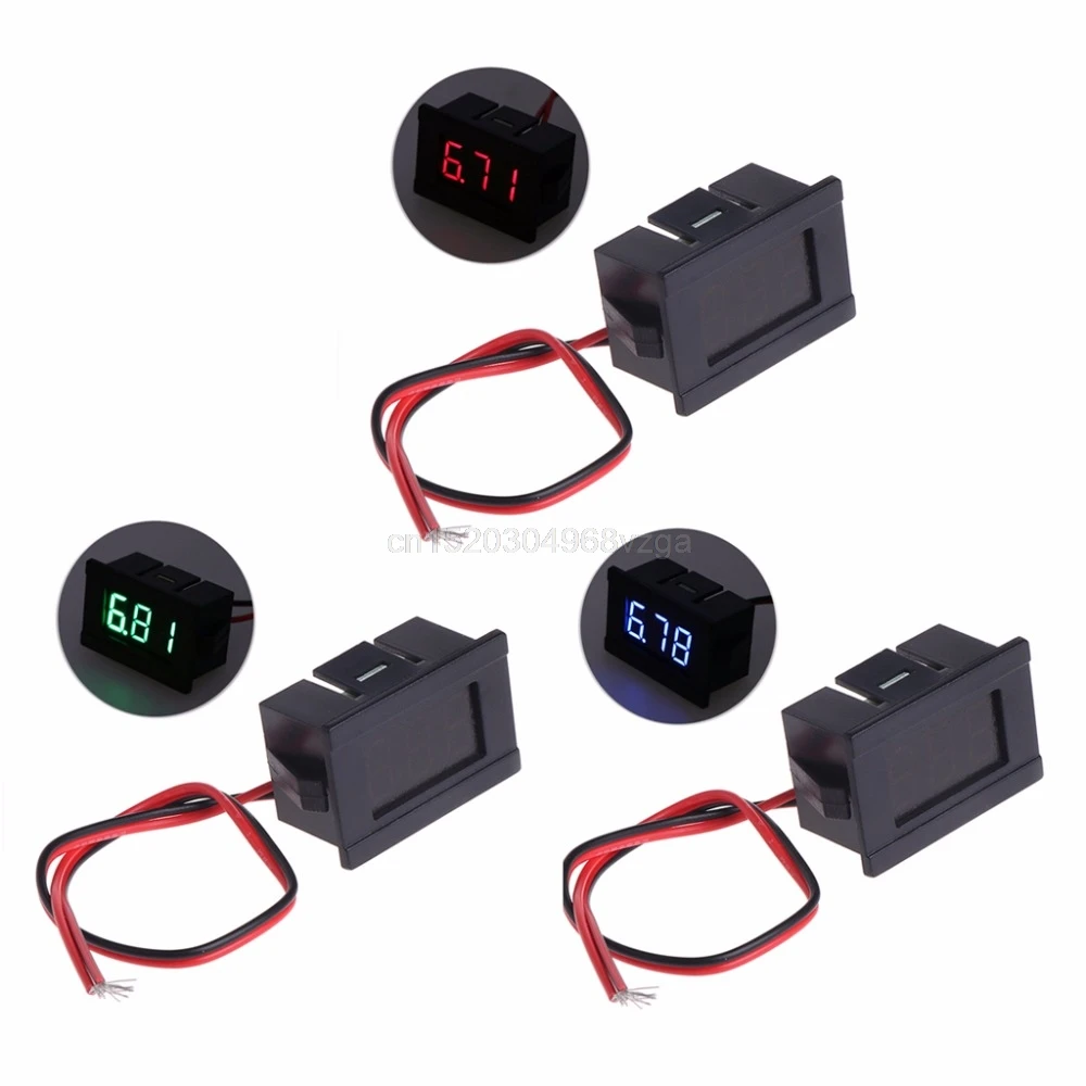 

DC 2 Wires 4.5-30V Mini LED Digital Display Voltmeter Volt Voltage Panel Meter J16 dropshipping