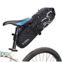 B-SOUL 10L Bike Bag Bicycle Saddle Tail Seat Waterproof Storage Bags Cycling Rear Pack Painners Accessories 63*28*14cm Freeship